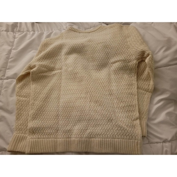 SER.O.YA Womens 100% Wool Forrest Sweater | Cream | Size XL - Picture 7 of 11